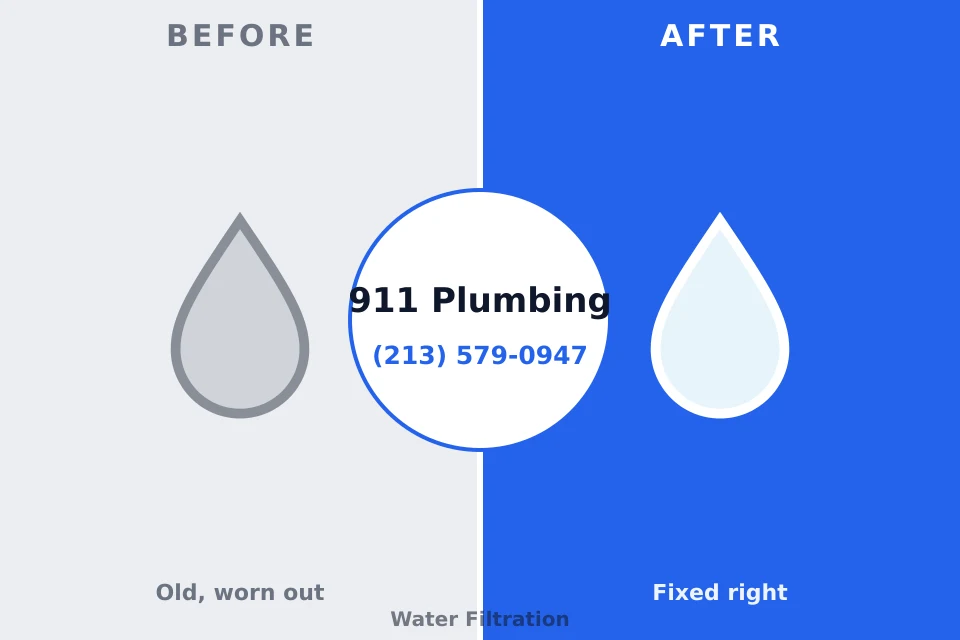 Before and after: plumbing repair Emerald Isle, NC